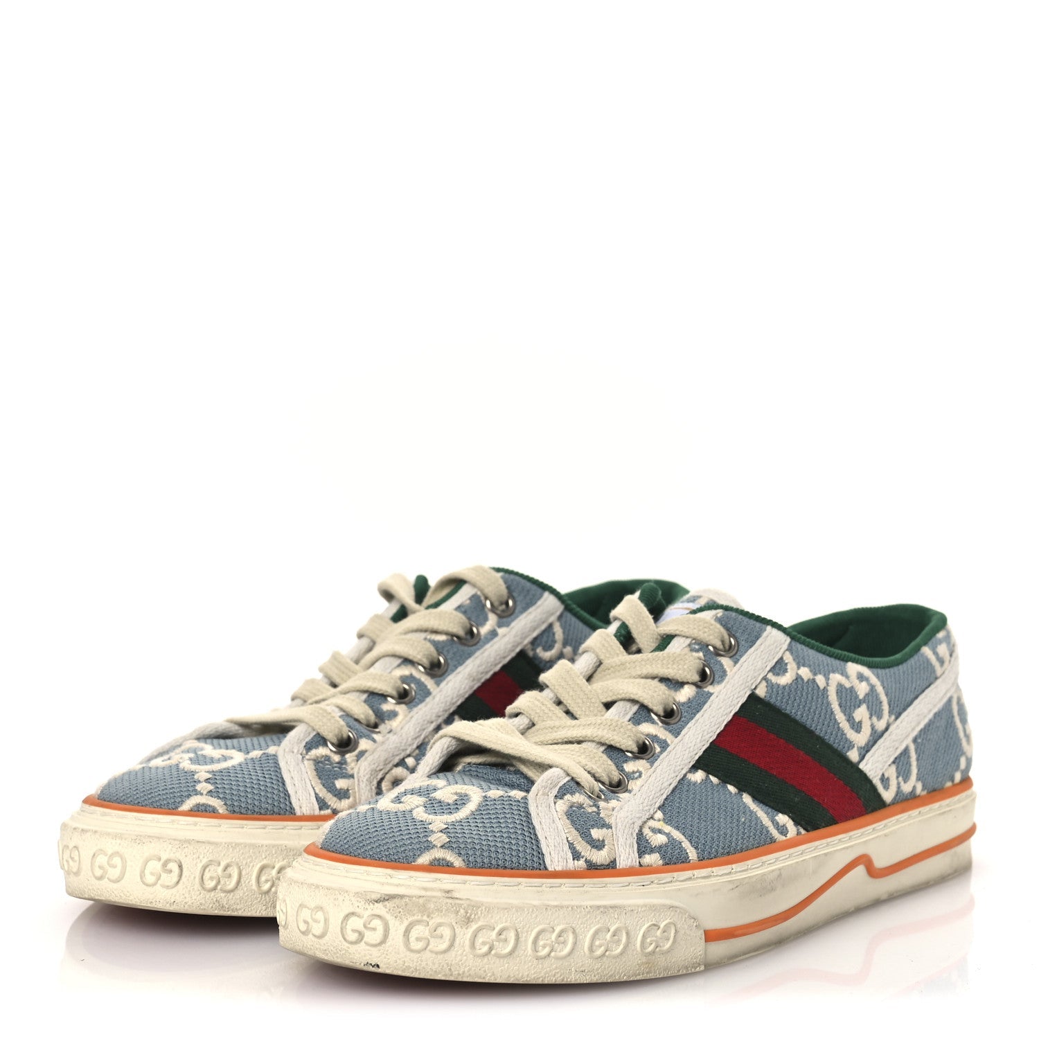 Gucci Blue GG Monogram Sneakers