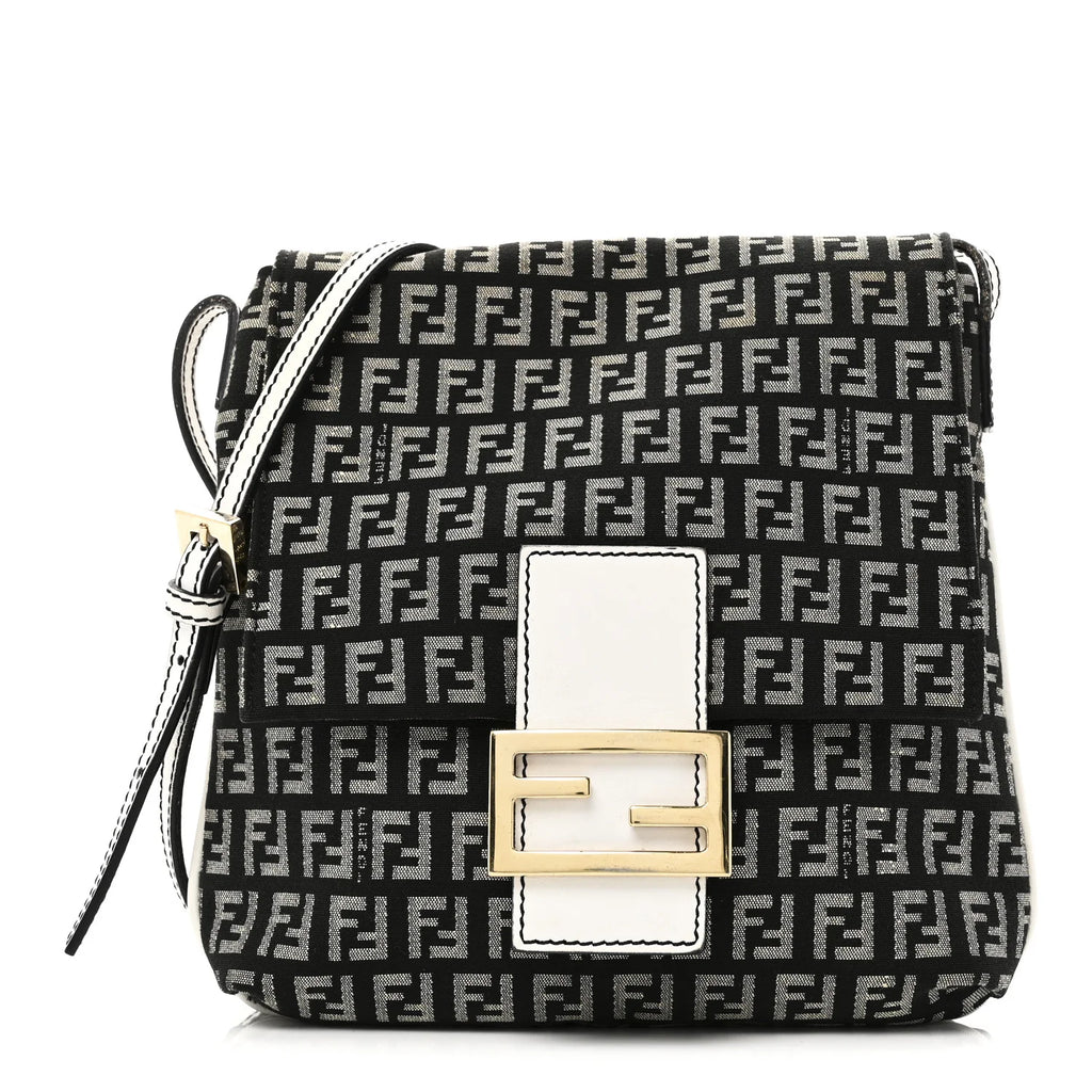 Fendi Black Zucchino Canvas Bag