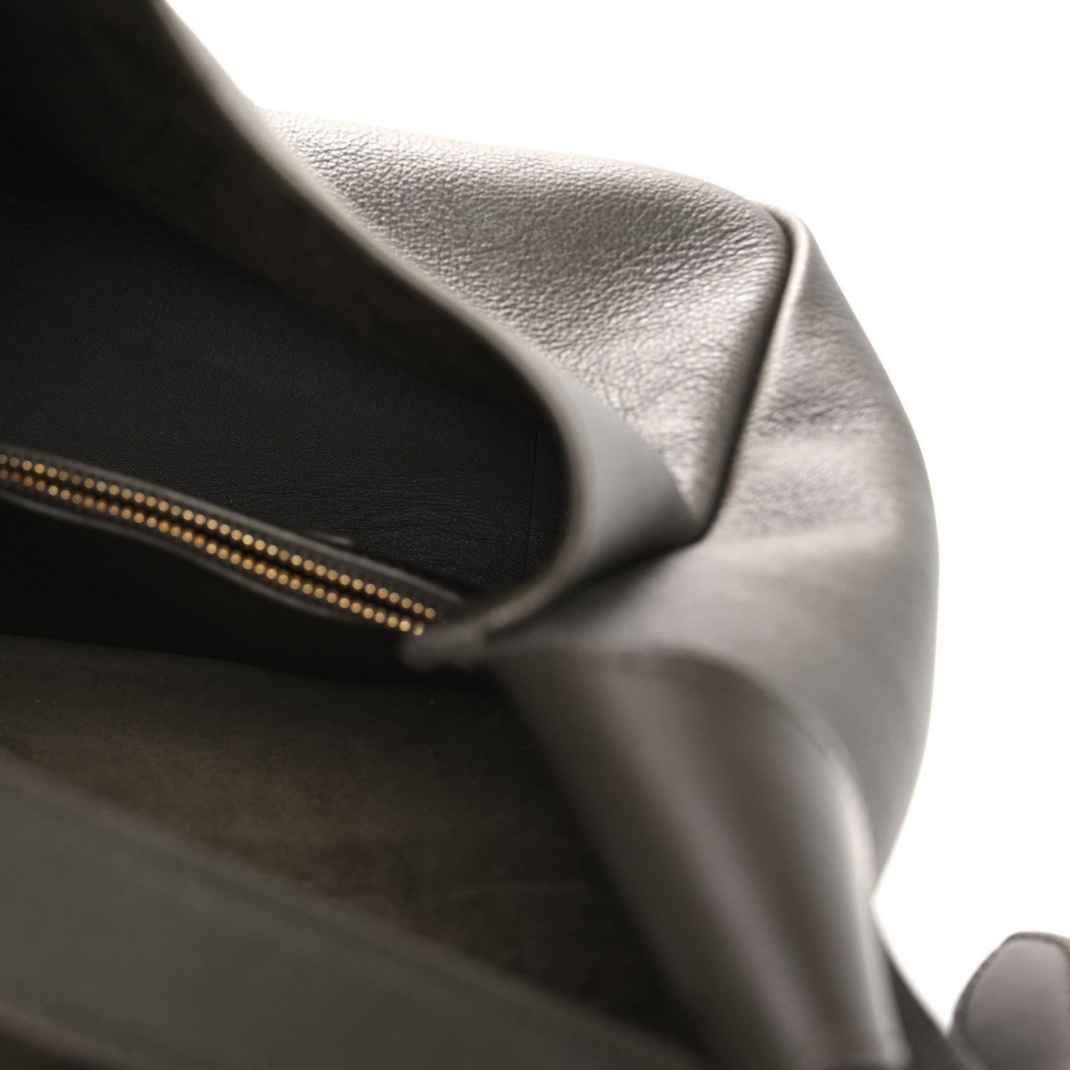 Saint Laurent Black Leather Hobo
