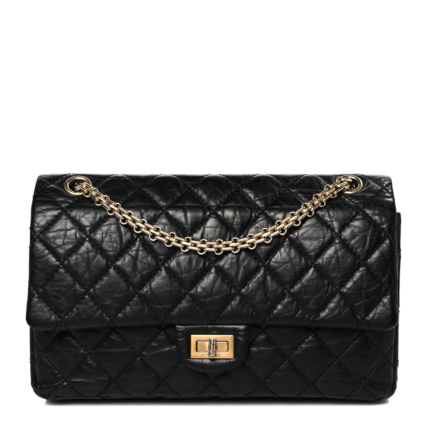 Chanel Black Quilted 2.55 Reissue