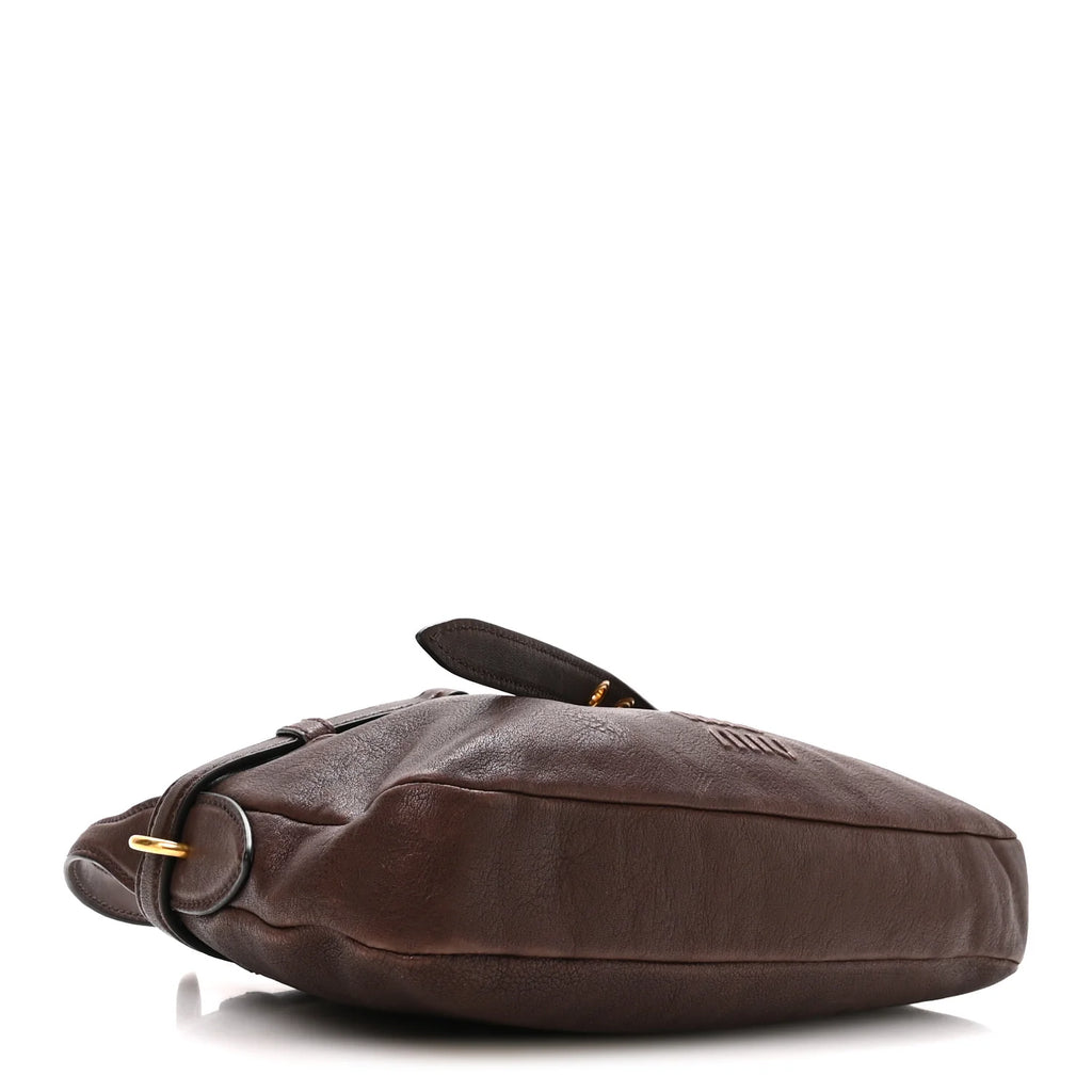 Miu Miu Brown Leather Shoulder Bag