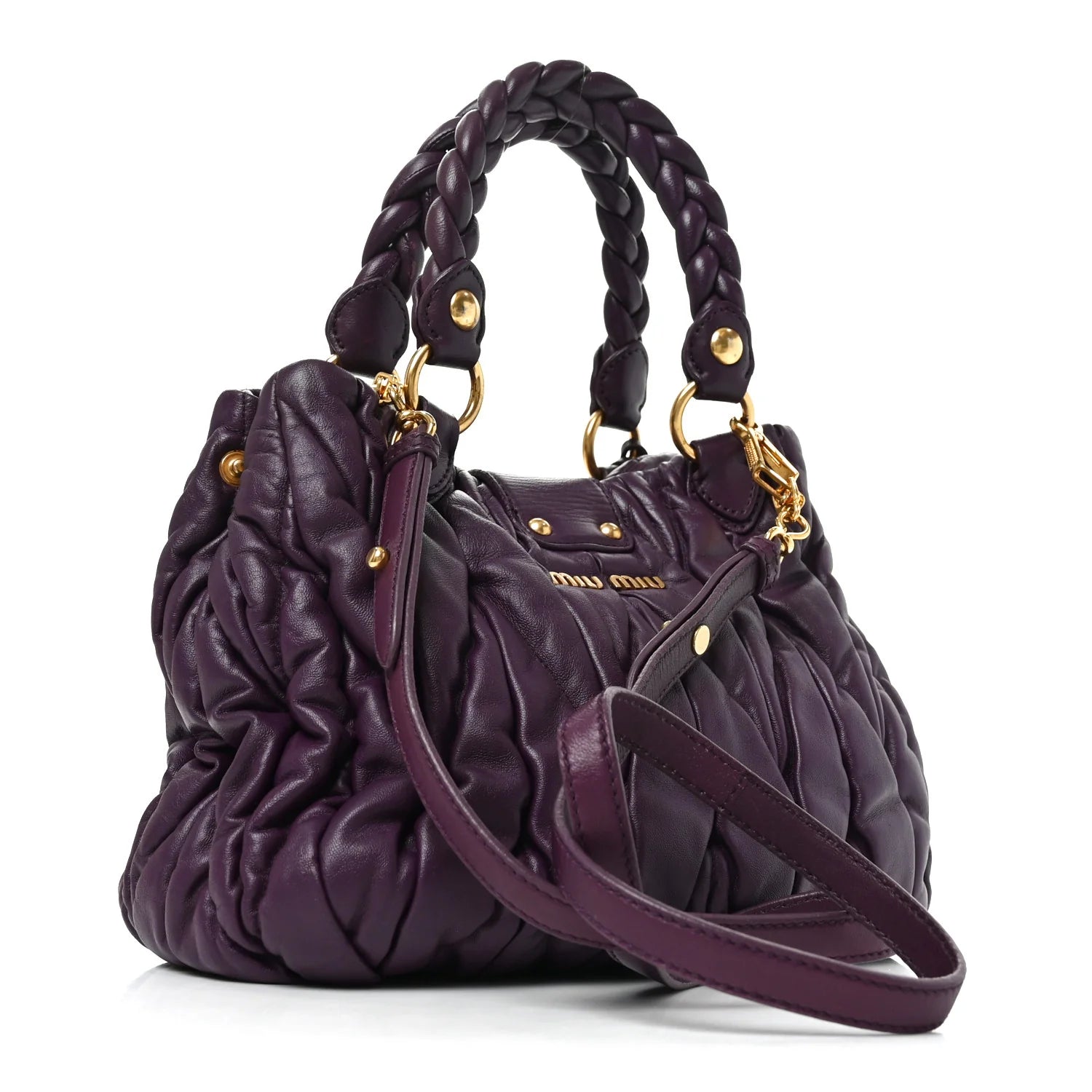 Miu Miu Purple Matelasse Bag