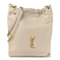 Saint Laurent Beige Quilted Bucket