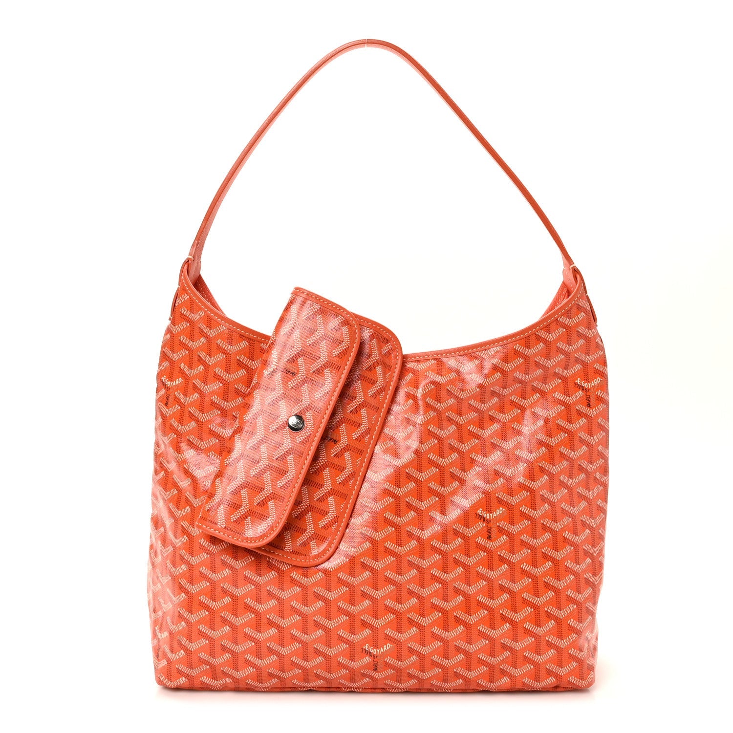 Goyard Orange Goyardine Fidji Bag