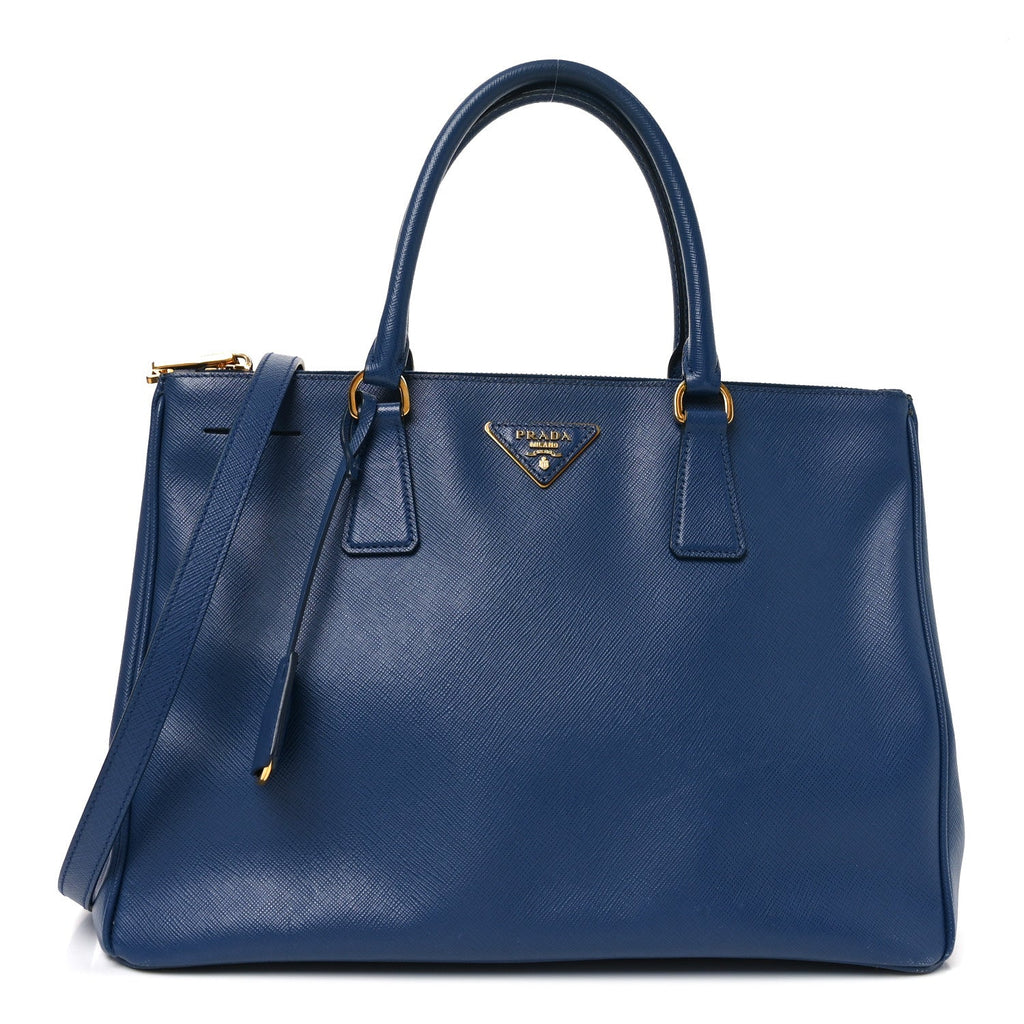 Prada Blue Saffiano Galleria Tote
