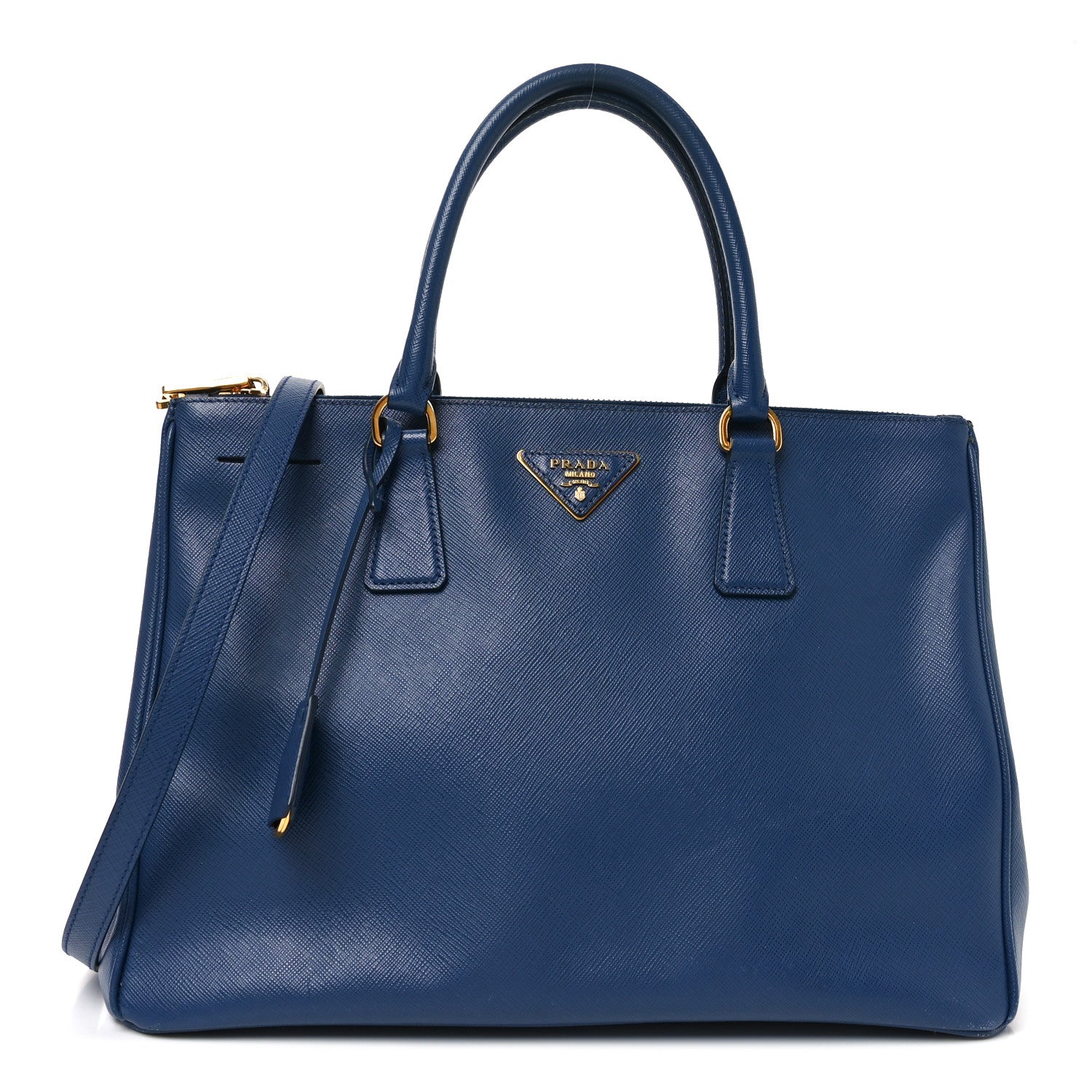 Prada Blue Saffiano Galleria Tote