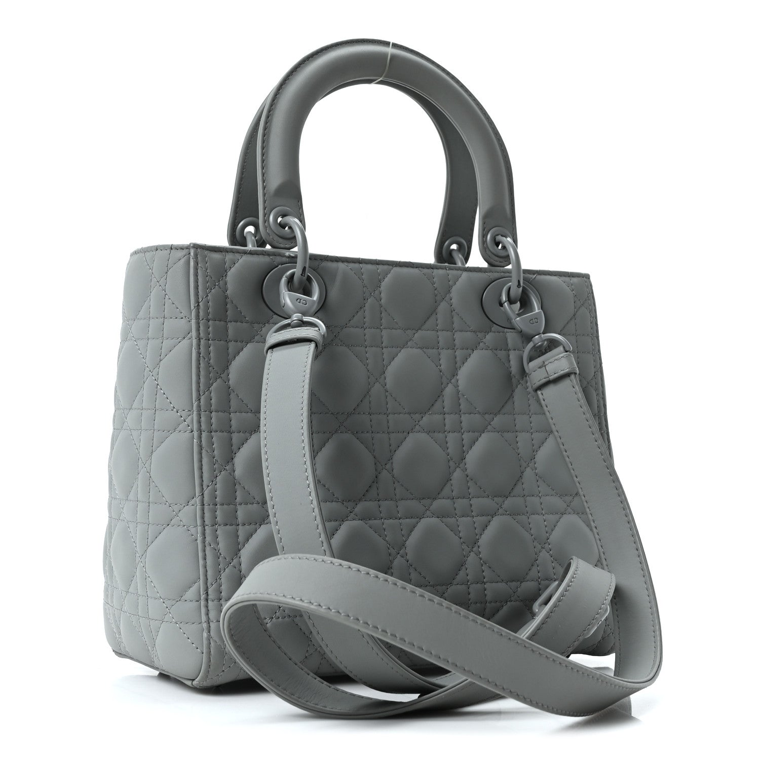 Dior Grey Ultramatte Lady Dior Bag