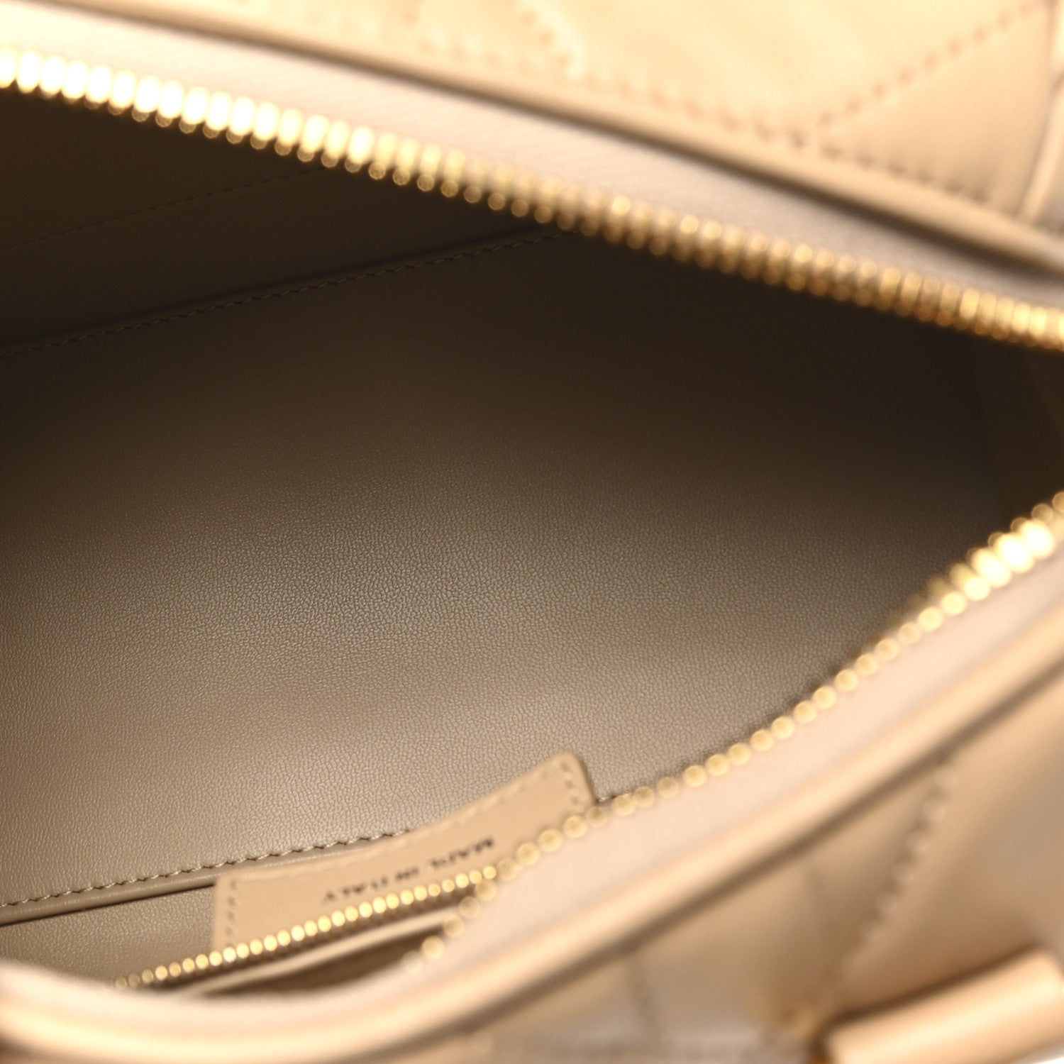 Dior Beige Cannage Bowler Bag