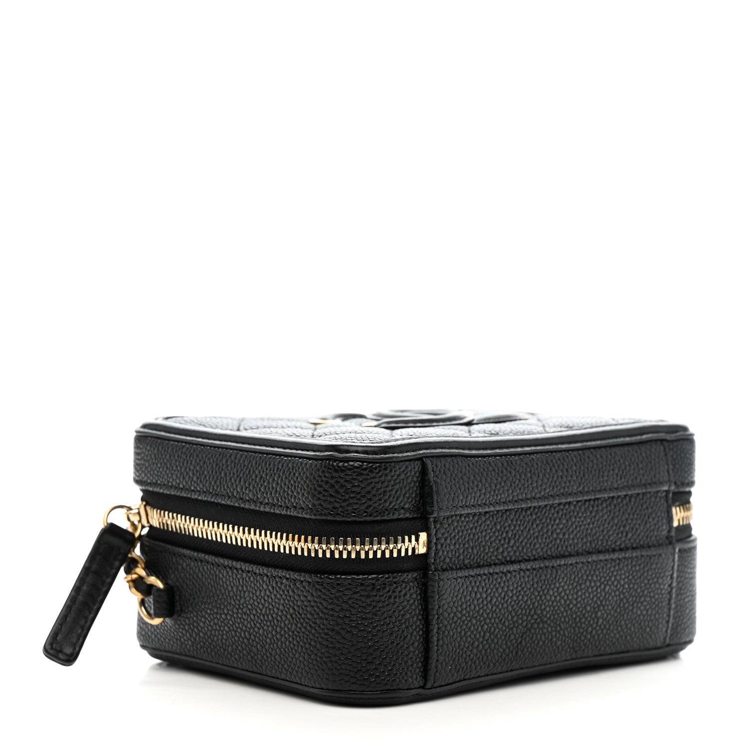 Chanel Black Caviar Filigree Vanity