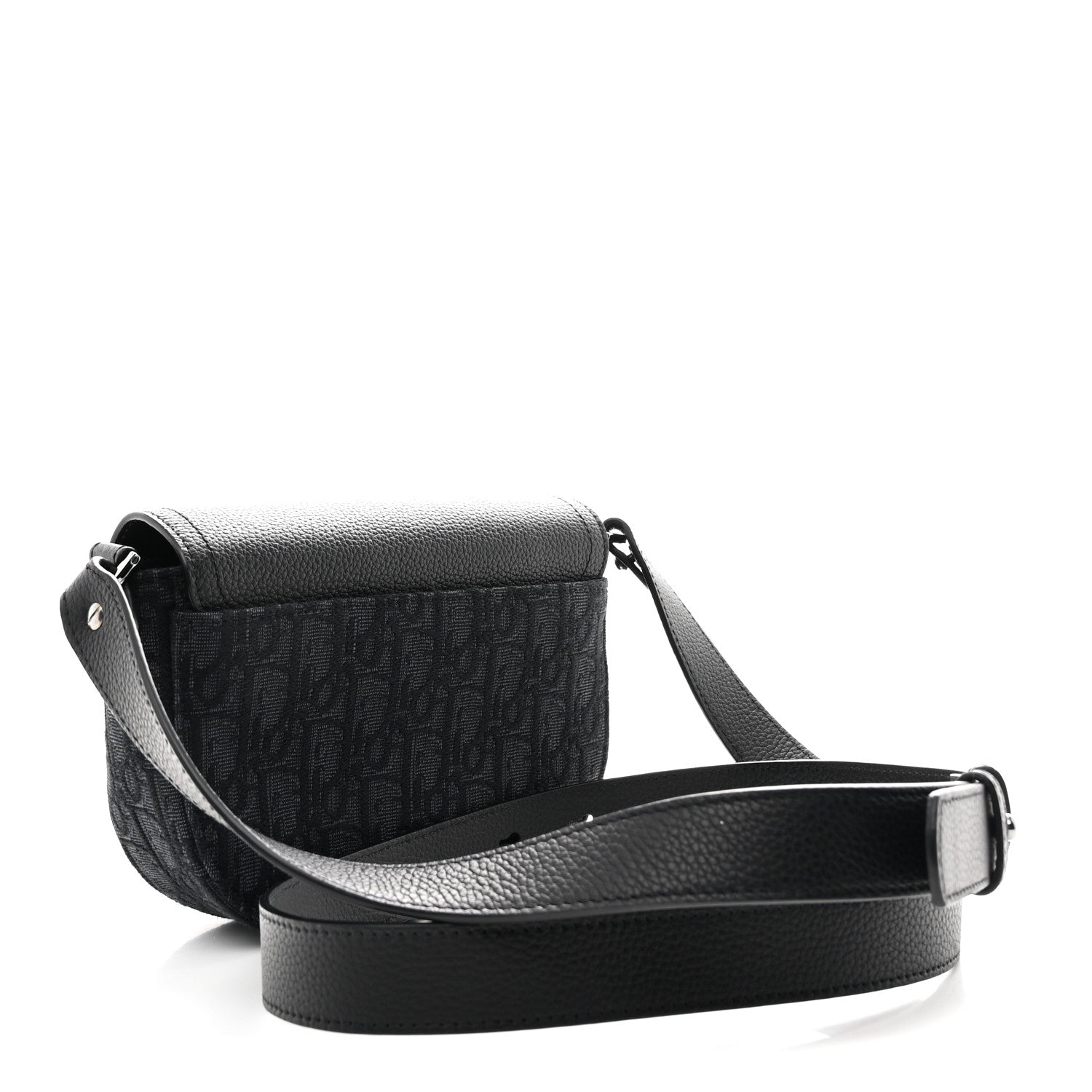 Dior Black Oblique Saddle Crossbody