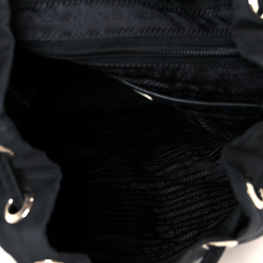 Prada Black Nylon Pocket Backpack