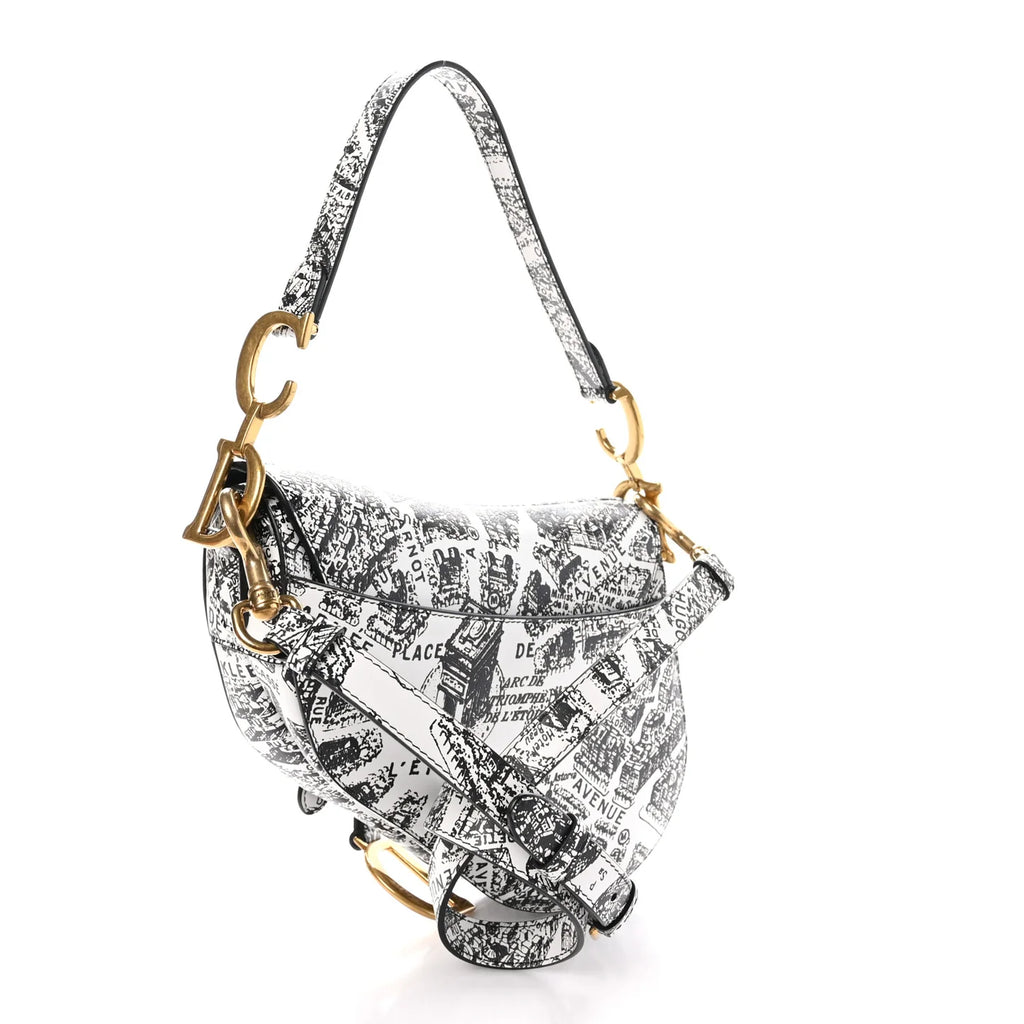 Dior Paris Map Saddle Bag