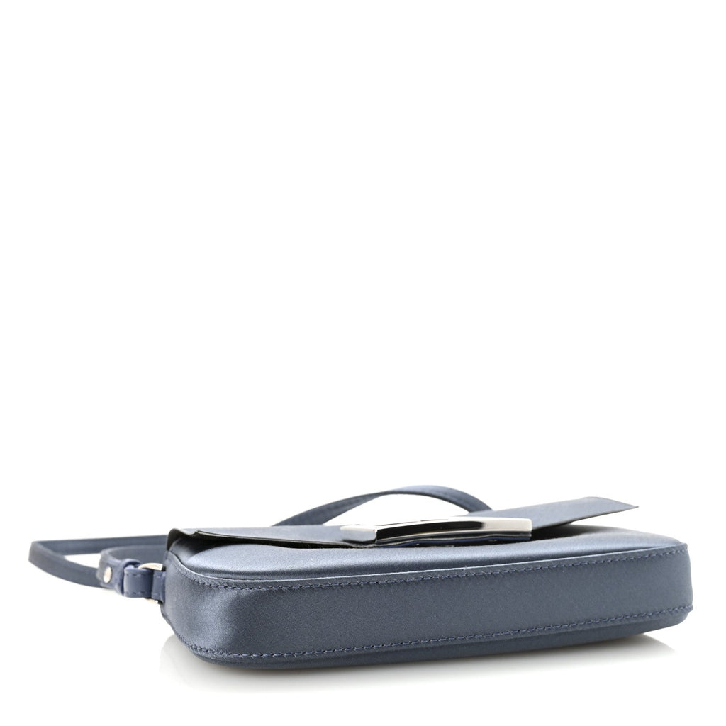 Fendi Navy Blue Leather Baguette