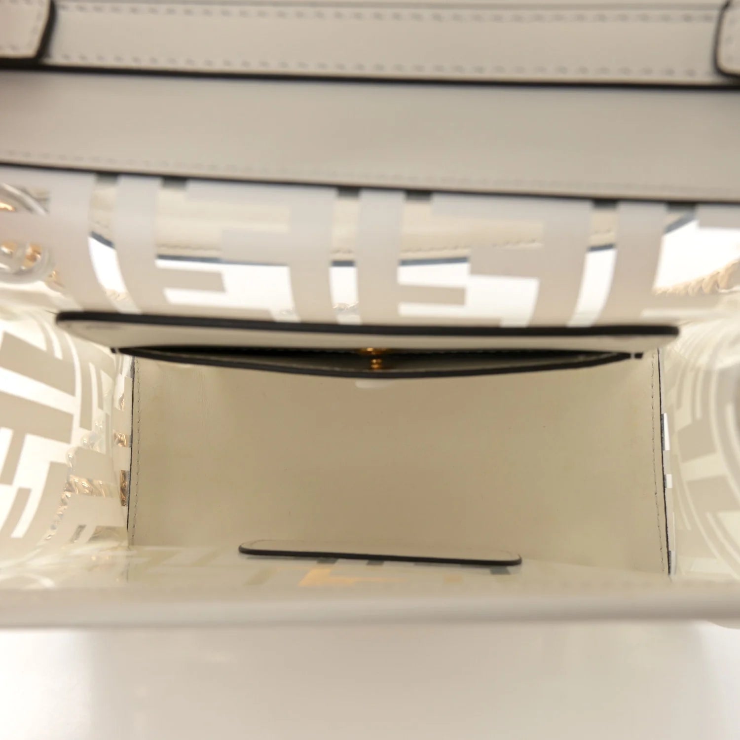 Fendi White Leather Monogram Bag