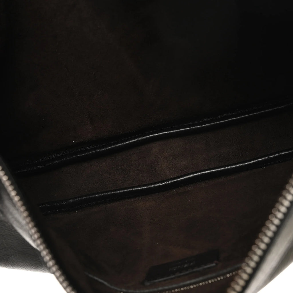 Fendi Black Grained Messenger Bag