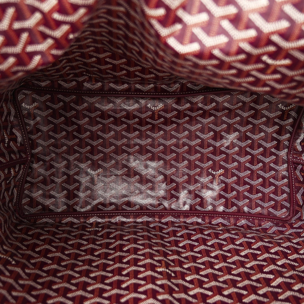 Goyard Burgundy Goyardine Saint Louis