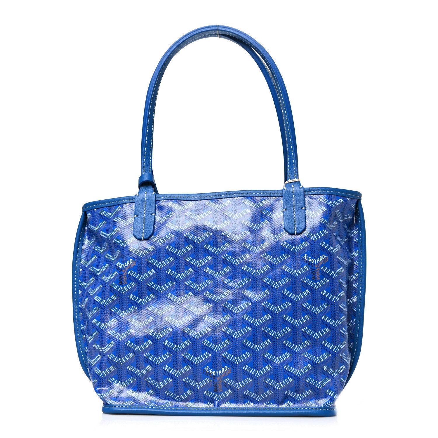 Goyard Blue Goyardine Saint Louis