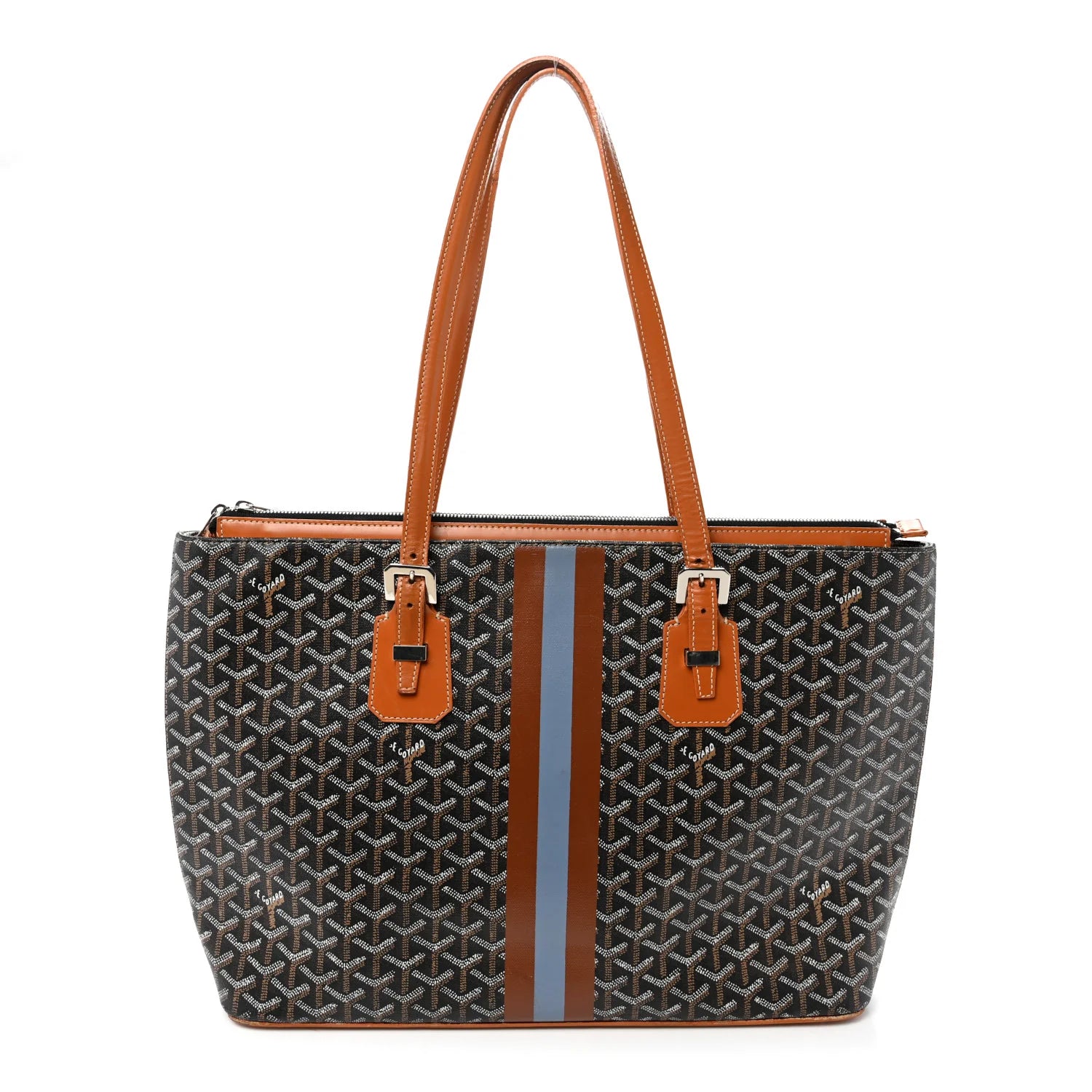Goyard Black Goyardine Artois Tote