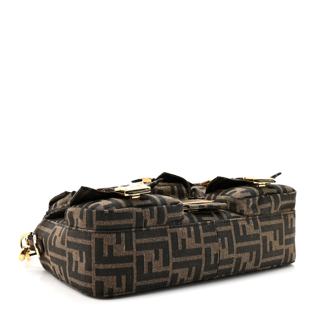 Fendi Zucca Monogram Multi-Pocket Baguette