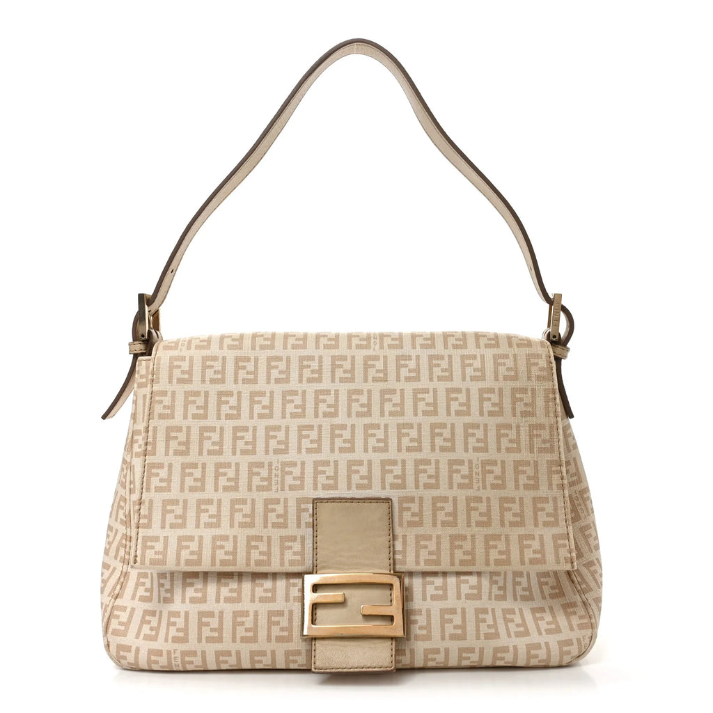 Fendi Beige Zucchino Canvas Bag