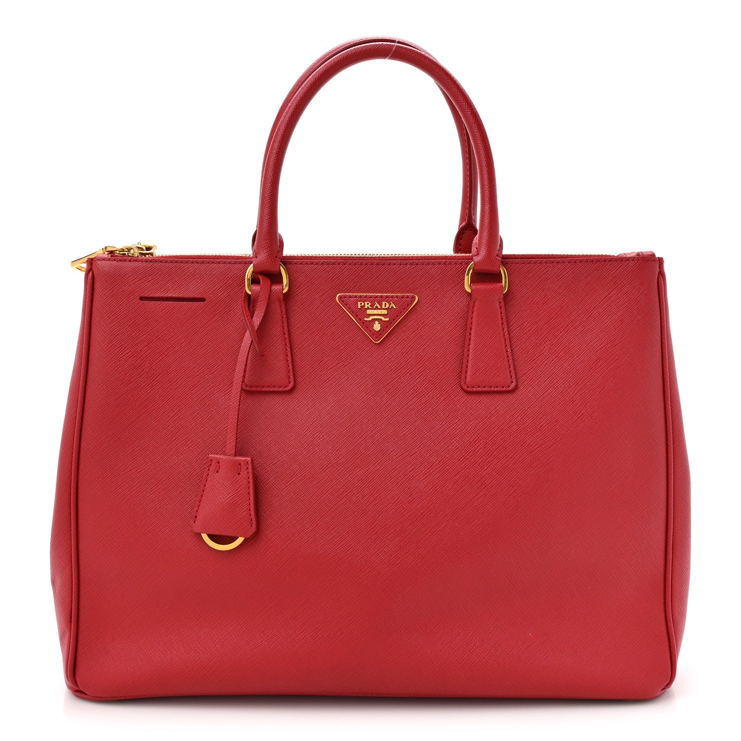 Prada Red Saffiano Galleria Tote