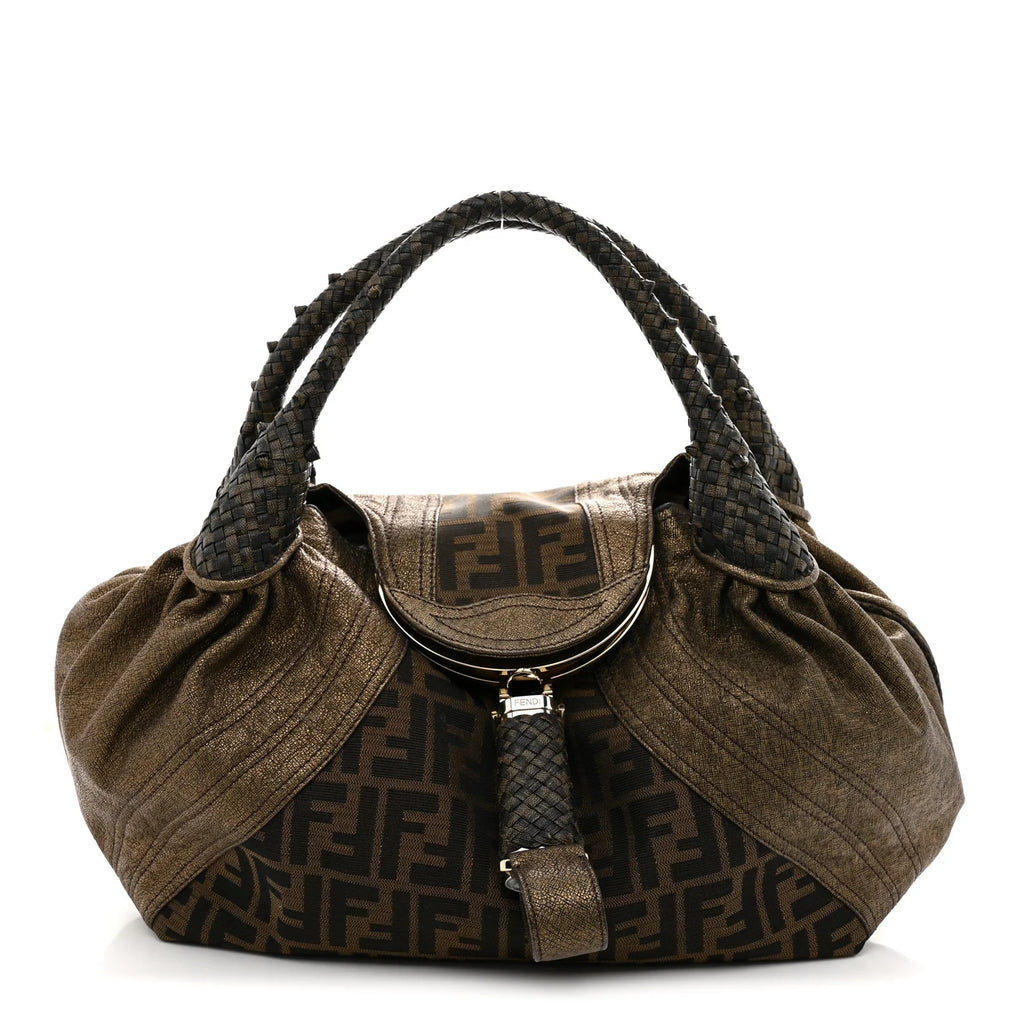 Fendi Metallic Zucca Spy Bag