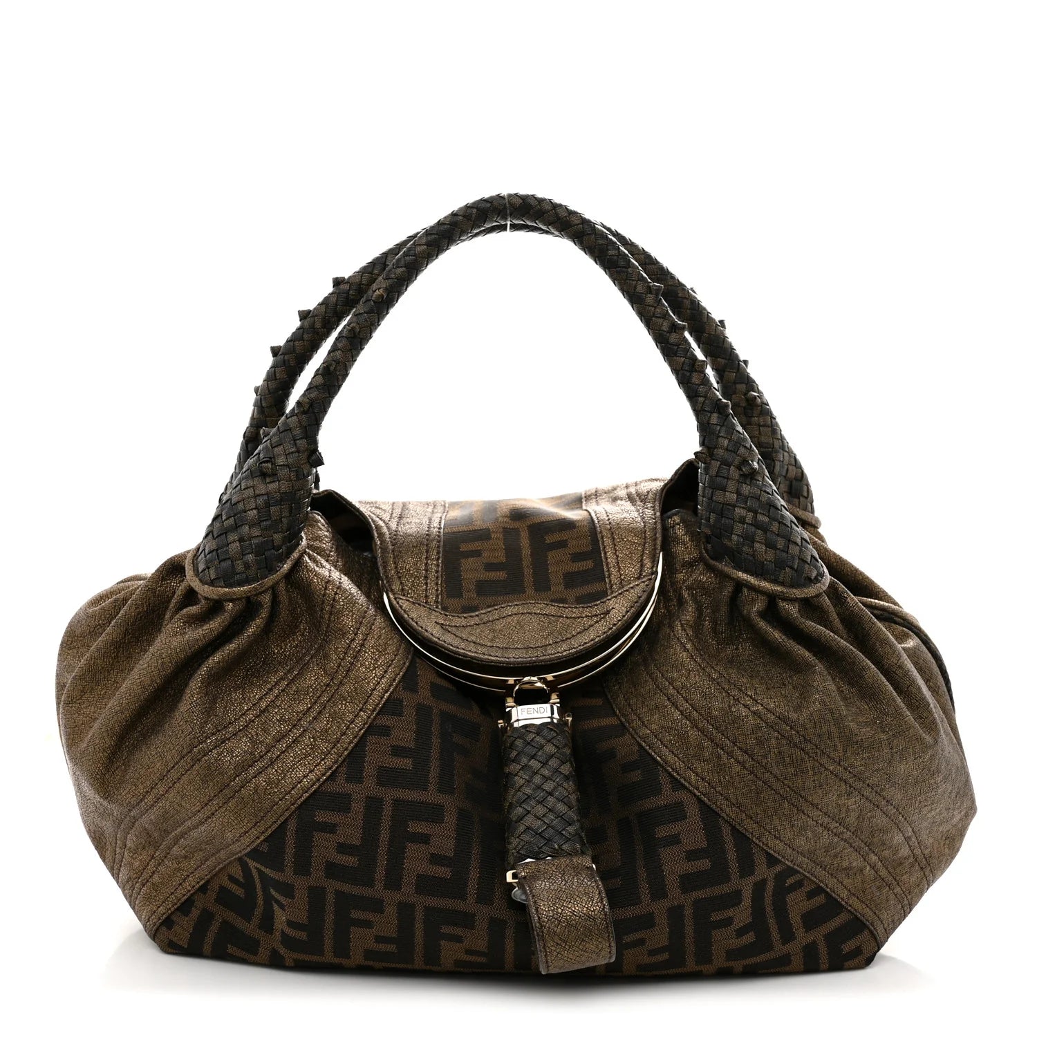 Fendi Metallic Zucca Spy Bag