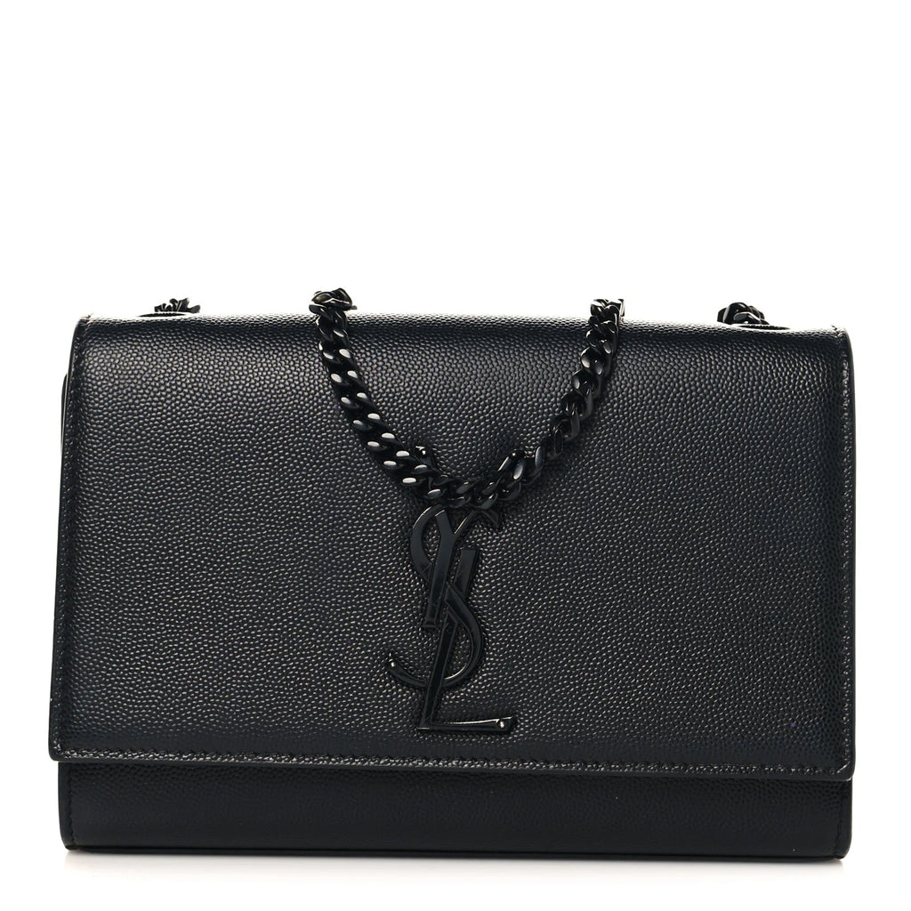 Saint Laurent Black Grained Bag