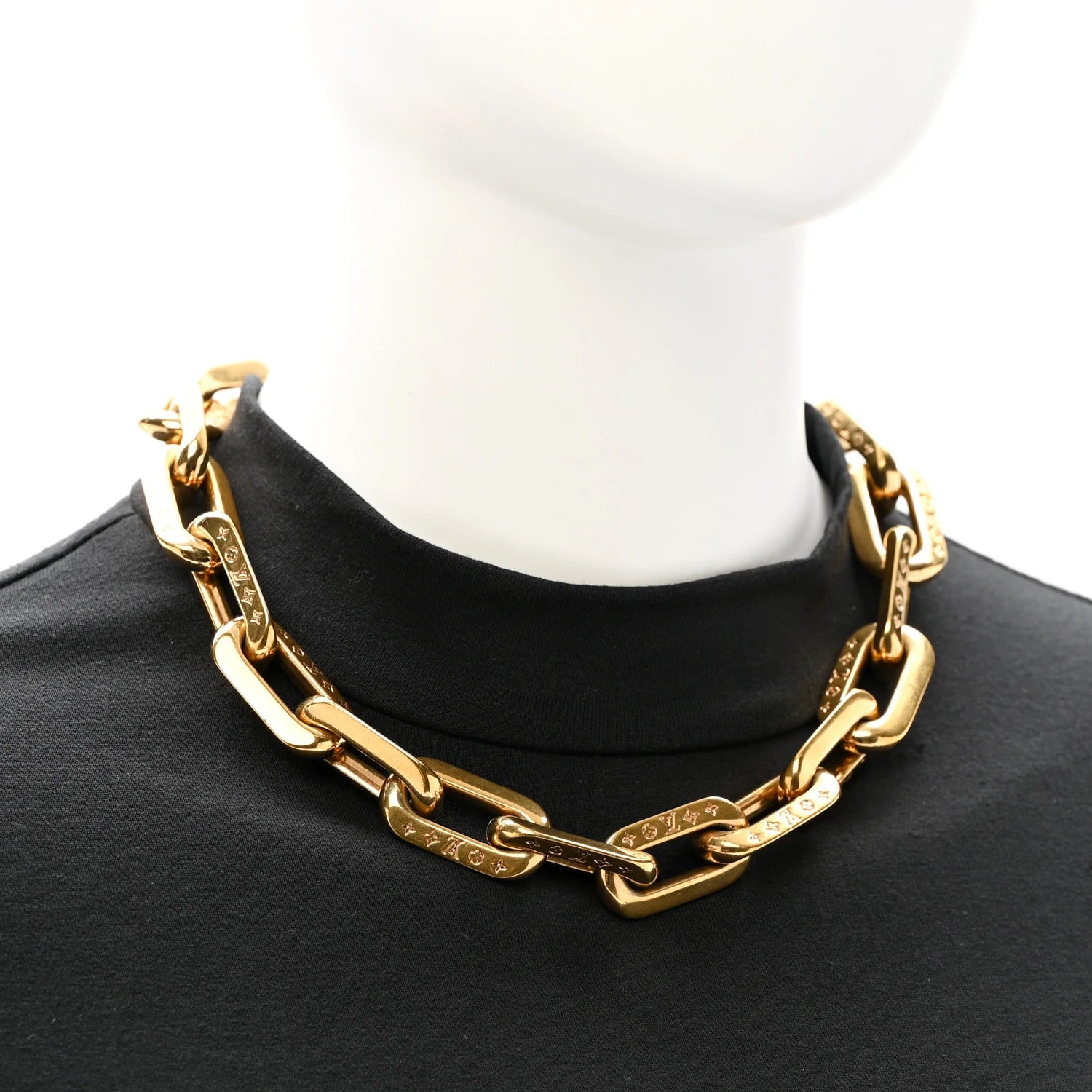 Louis Vuitton Gold Monogram Chain Bracelet