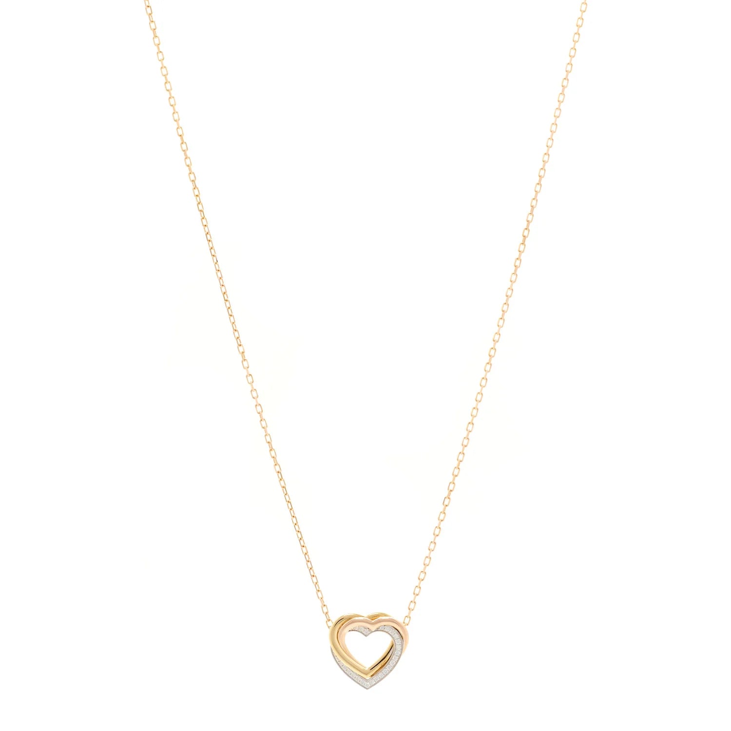 Cartier Gold Diamond Heart Necklace