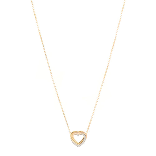 Cartier Gold Diamond Heart Necklace