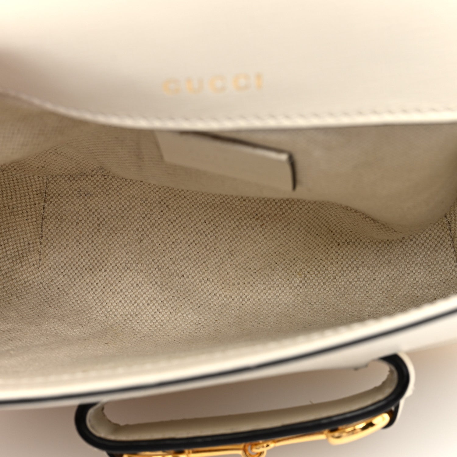 Gucci Horsebit 1955 Cream Bag