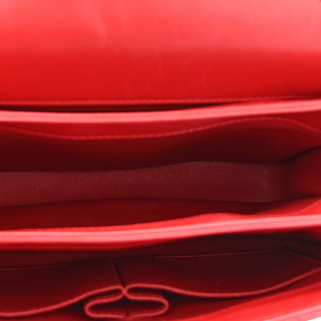 Chanel Red Quilted Leather Bag