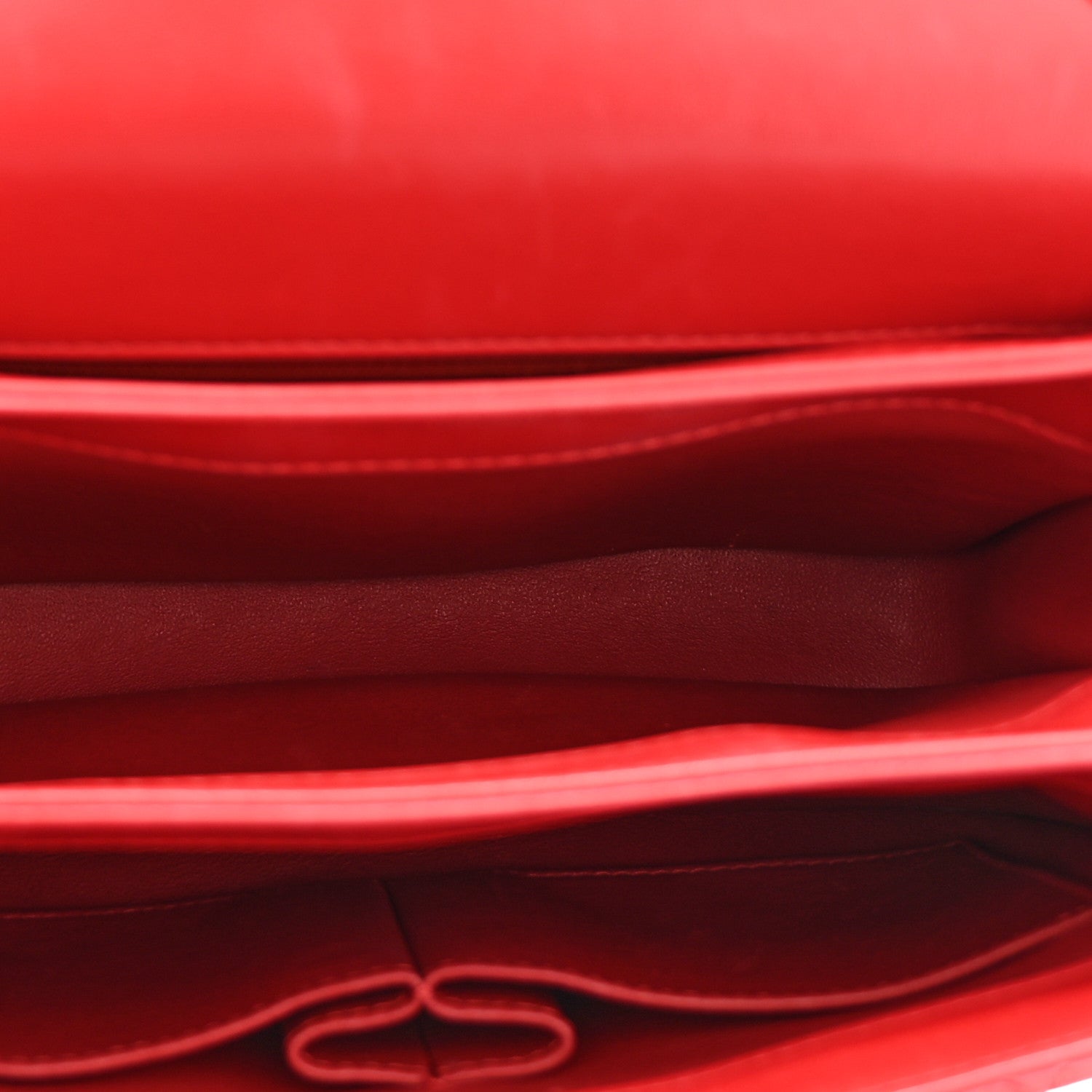 Chanel Red Quilted Leather Bag
