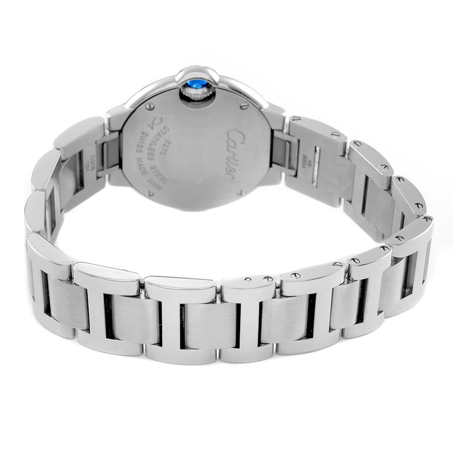 Cartier Ballon Bleu Steel & Diamond Ladies Watch