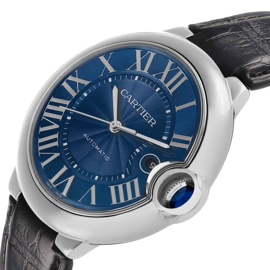Cartier Ballon Bleu Stainless Steel Blue Dial Watch