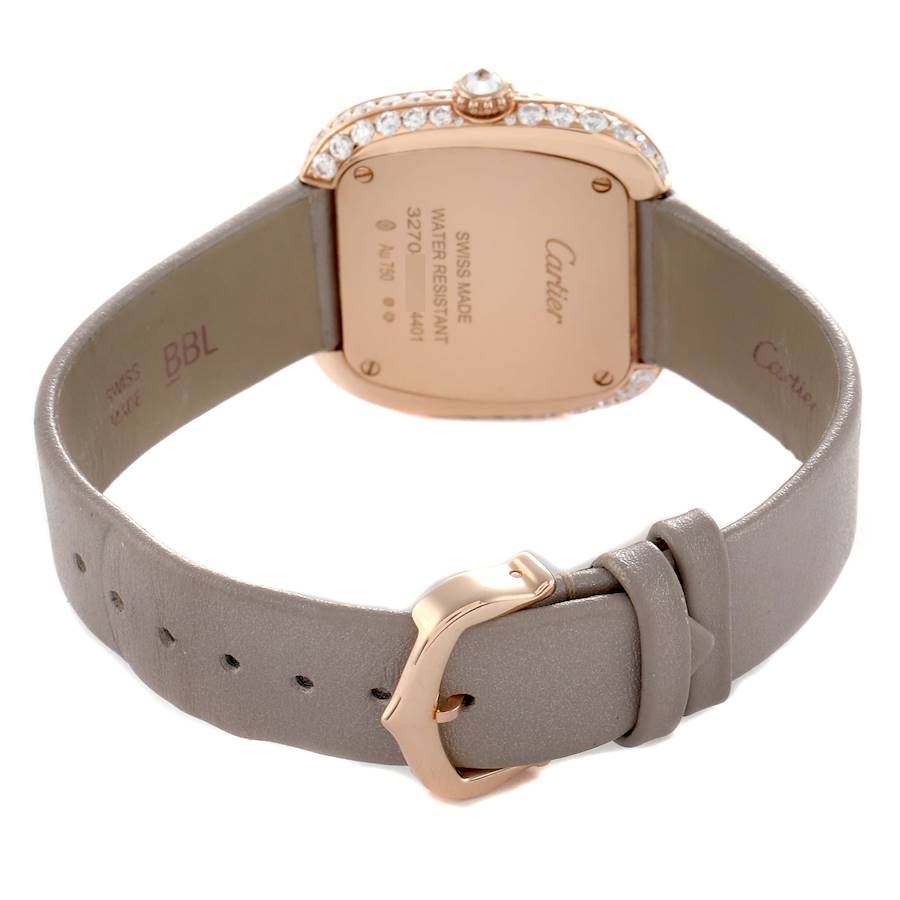 Cartier Coussin Rose Gold Diamond Watch