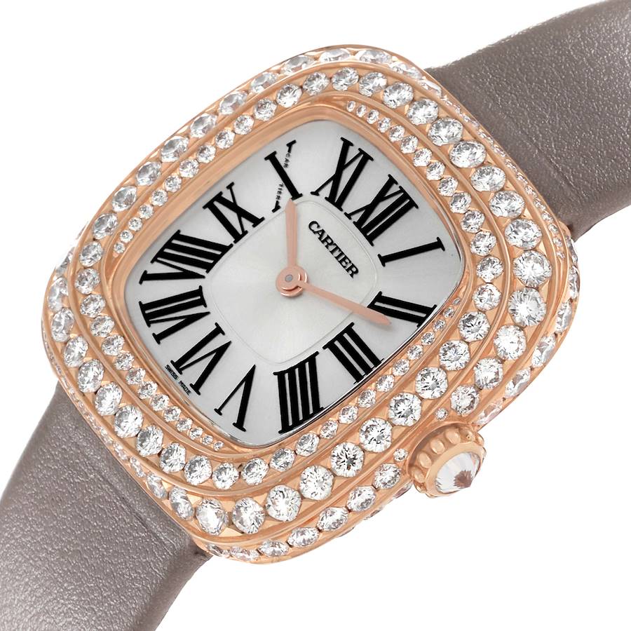 Cartier Coussin Rose Gold Diamond Watch