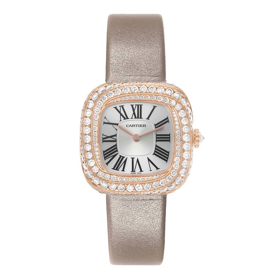 Cartier Coussin Rose Gold Diamond Watch
