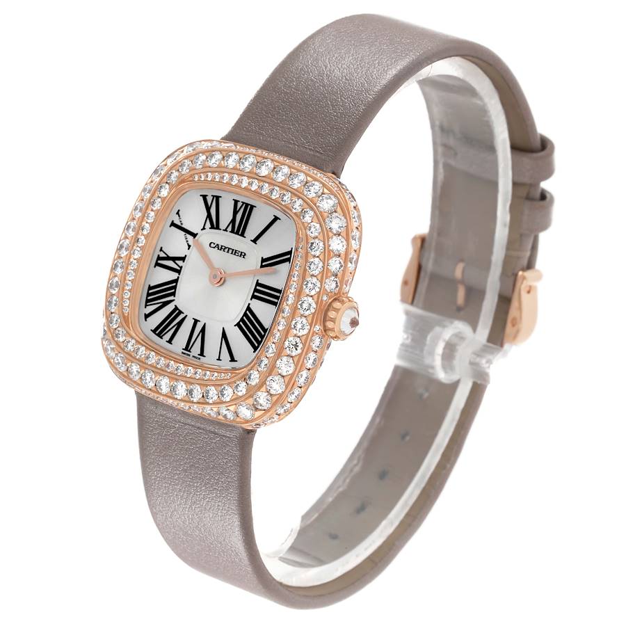 Cartier Coussin Rose Gold Diamond Watch