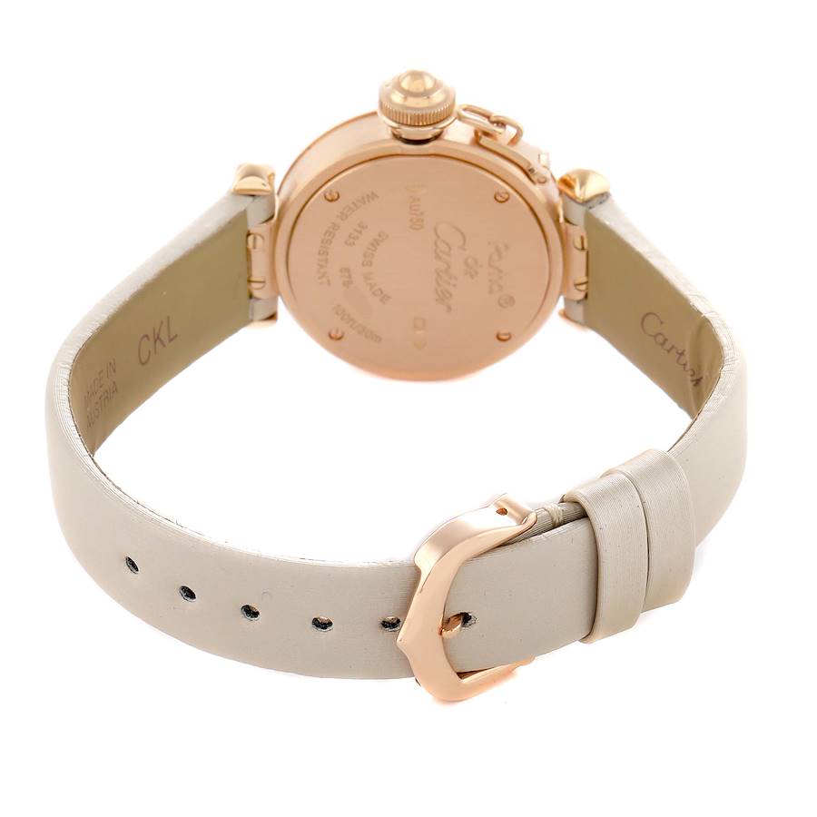 Cartier Pasha Rose Gold Diamond Dial Watch