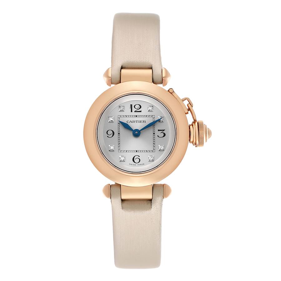 Cartier Pasha Rose Gold Diamond Dial Watch
