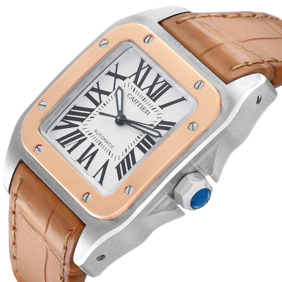 Cartier Santos Steel & Rose Gold Watch