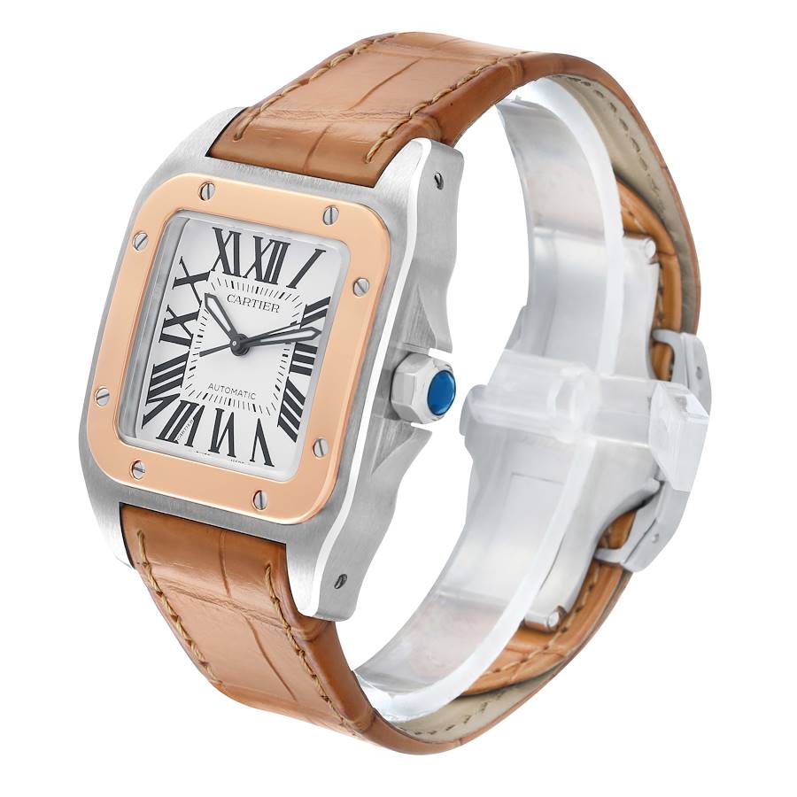 Cartier Santos Steel & Rose Gold Watch