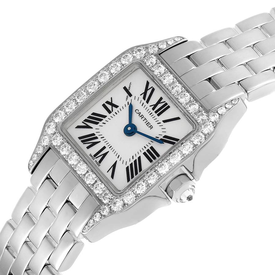 Cartier Santos Demoiselle White Gold Diamond Watch