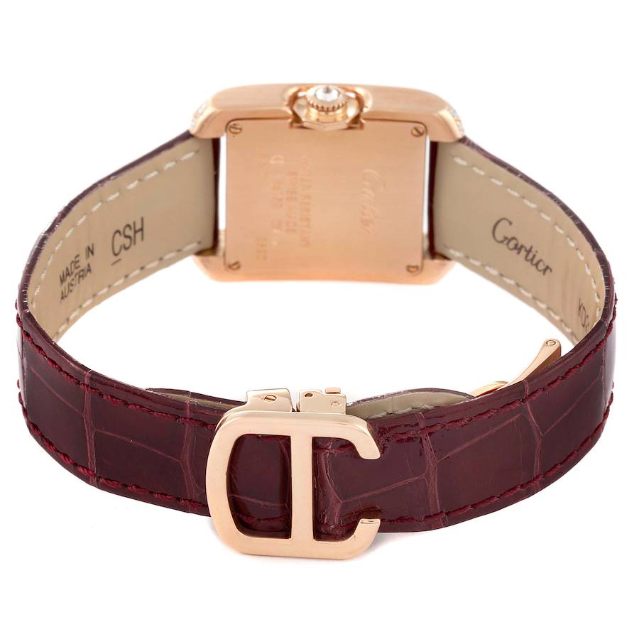 Cartier Tank Anglaise Rose Gold Diamond Watch