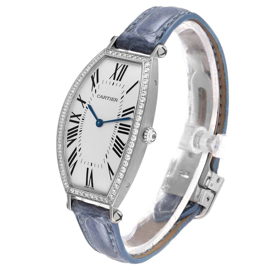 Cartier Diamond Bezel Tonneau Watch
