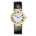 Cartier Ronde Gold Leather Watch