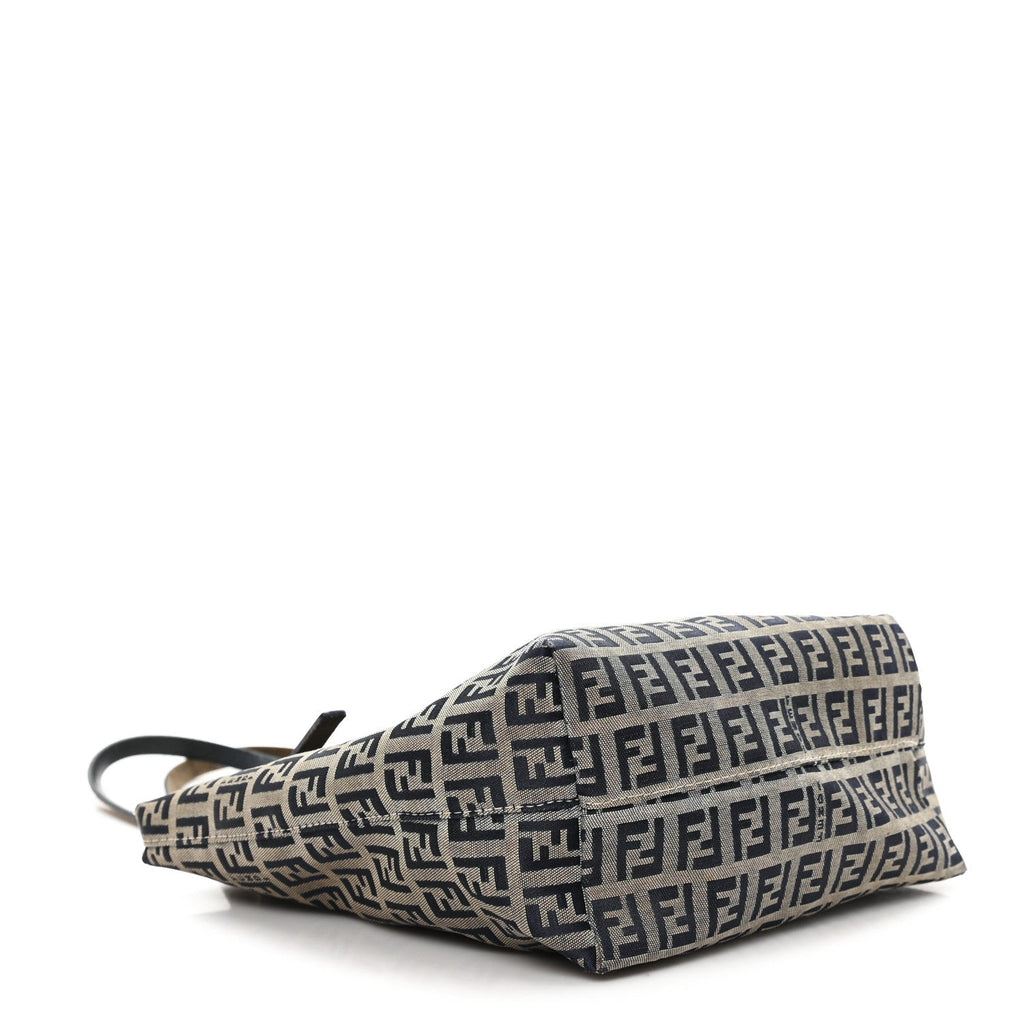 Fendi Blue Zucchino Monogram Tote