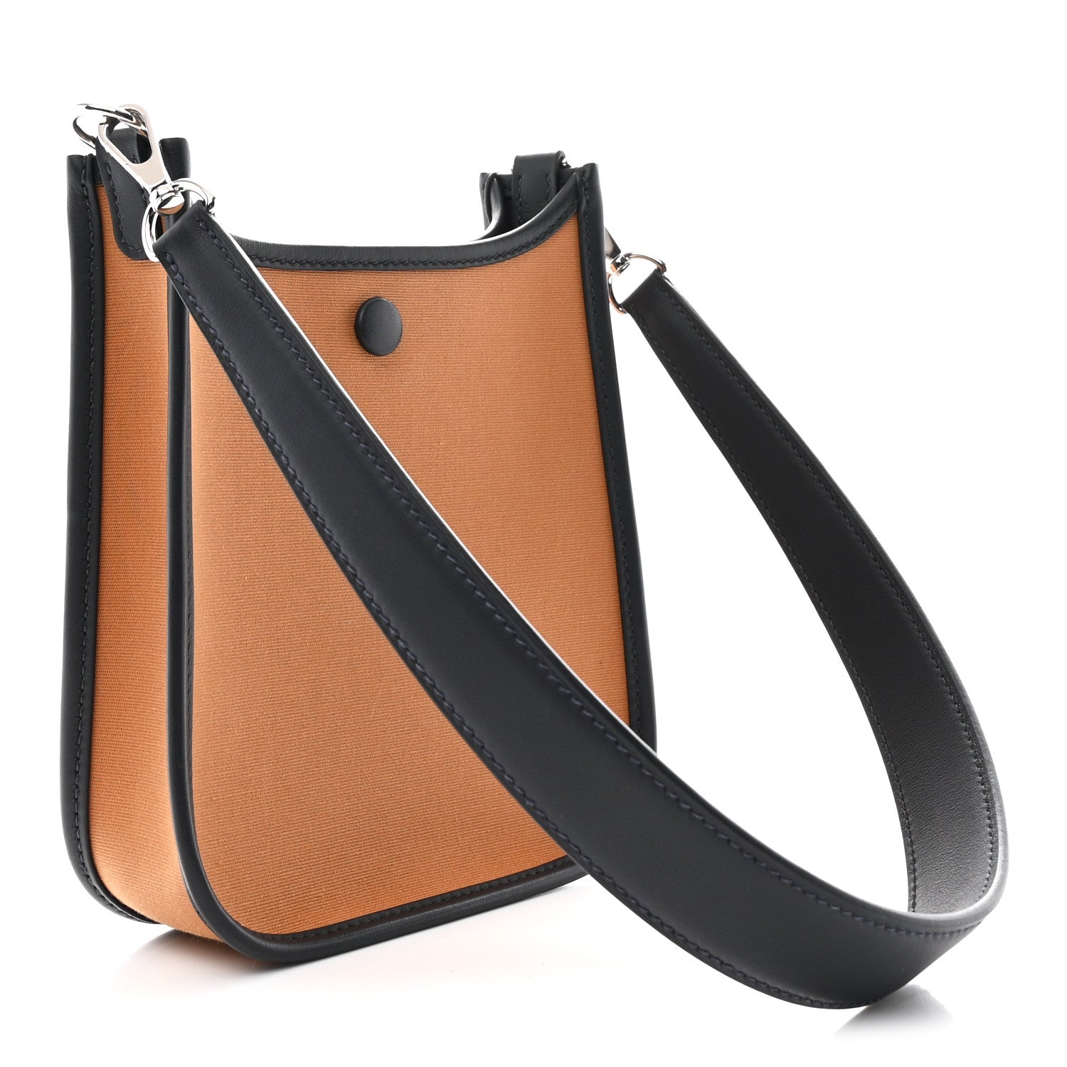Hermes Orange Black Canvas Evelyne